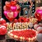 15PCS Rose Gold & Red Heart Foil Balloons – Valentine’s Day, Wedding, Birthday, Bridal & Baby Shower Decorations